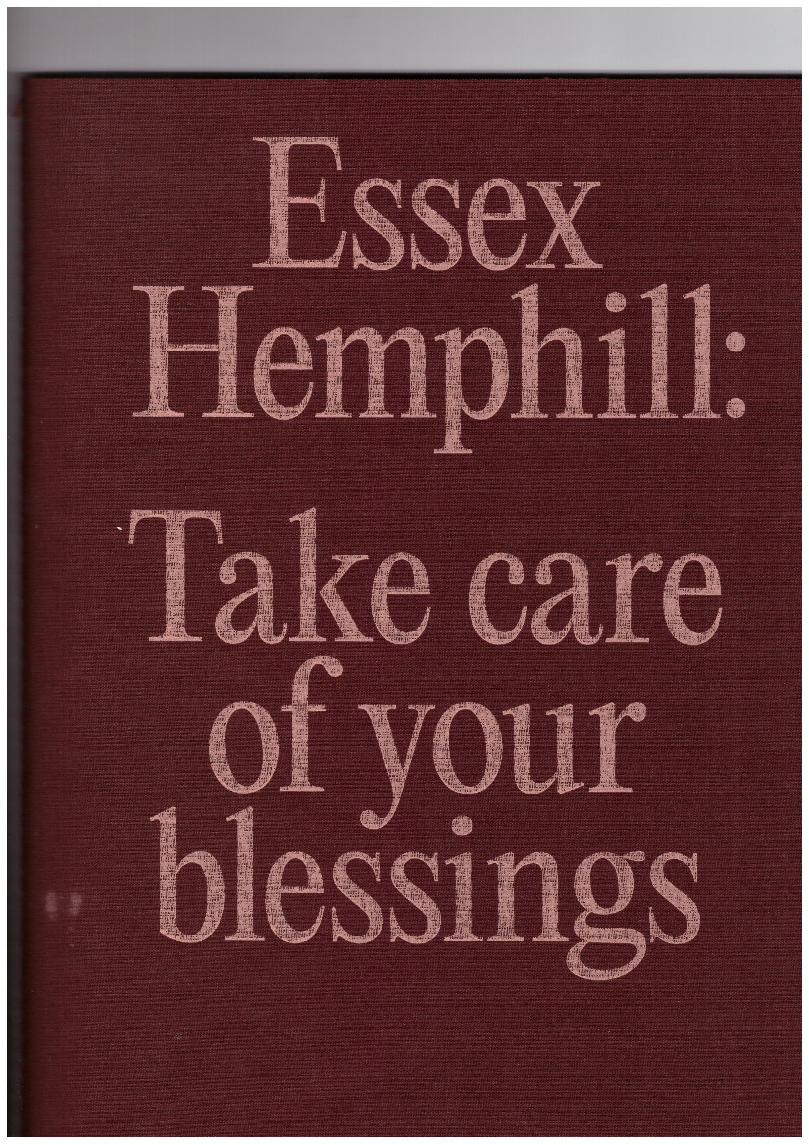 HEMPHILL, Essex; BROWN, Camille (ed.) - Take care of your blessings